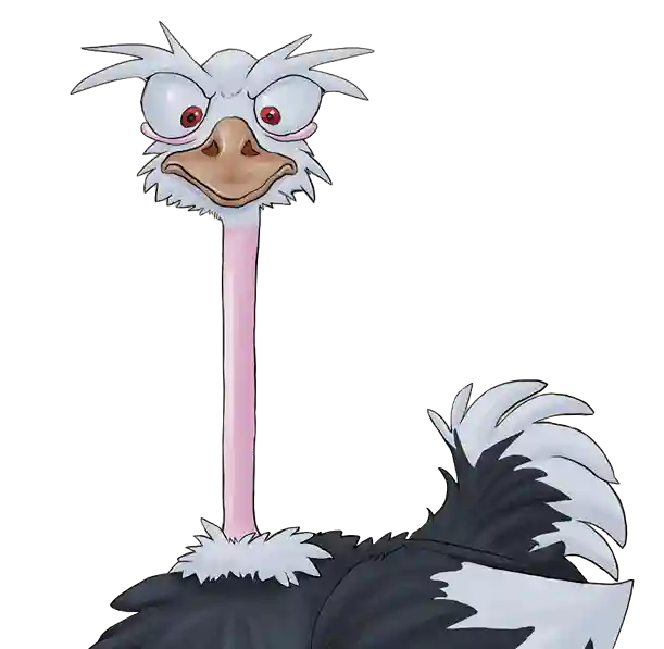 ostrich-half